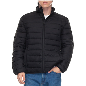 Custom Winter Fashion Cropped Down Coats Ultra Light Men's Jackets Embroidery Chenille <b>Padded</b> Bubble Puffer Jackets For Men - Product Image 2