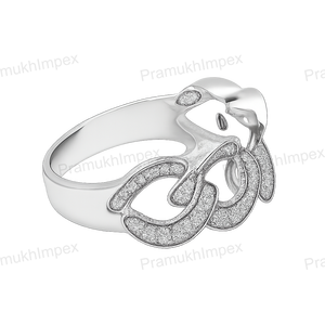 Anillo Cubano Premium de Moissanita Estilo Hip Hop, Plata de Ley 925, Chapado en Oro Rosa/Amarillo/Dorado, Joyería Unisex para Uso Diario - Product Image 4
