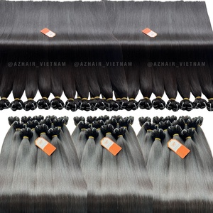 100% usine en gros haute qualité Remy Extensions de cheveux humains pleine cuticule alignée os perruques droites non transformées - Product Image 3