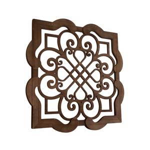 Juego de 3 Decoraciones de Pared Geométricas Talladas en Madera Marrón de Lujo, Diseño Lineal, Arte de Pared Moderno Hecho a Mano para el Hogar y la Oficina - Product Image 4