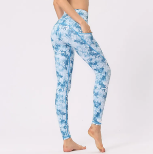 Shorts de yoga sans couture à taille mi-haute, contrôle du ventre, avec poches, taille plus, séchage rapide, respirant, pour femmes - Product Image 2