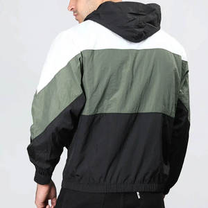 Color Panel <b>Waterproof</b> Windbreaker Softshell <b>Jacket</b> for Men's Outerwear Full Zipper Softshell Windbreaker <b>Jackets</b> with Hood - Product Image 2