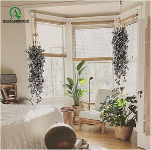 พืชแขวนเทียมไม้เลื้อยสีม่วงเถา<span class=keywords><strong>คิ้ว</strong></span>ปลอมแบบแขวนเถาองุ่นเถาองุ่นสำหรับตกแต่งผนังบ้านห้องงานเลี้ยงในสวน - Product Image 5