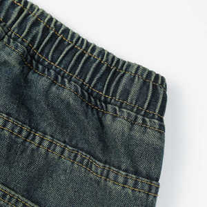 กางเกงยีนส์สไตล์สตรีทแวร์สไตล์เกาหลีสุดหรูแนวแฟชั่นกางเกงยีนส์ทรงสลิมฟิตลำลองแนวสตรีทสำหรับฤดูใบไม้ผลิและฤดูใบไม้ร่วงพร้อมกางเกงยีนส์ดีไซน์ปักลาย - Product Image 5