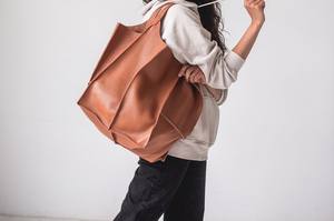 Bolso de compras de gran tamaño, bolso grande de cuero, hombro grande, compras de viaje, bolso de mano de gran tamaño, bolso diario, 2017 - Product Image 5