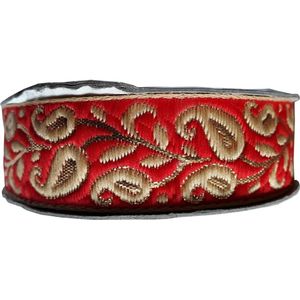 Produits les plus vendus Rubans décoratifs brodés personnalisés de 50mm pour vêtements Ruban tissé jacquard en gros pour la vente - Product Image 4