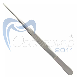 Odontomed 2011 Pince à tissus médicale et chirurgicale à 1x2 dents en acier inoxydable antirouille certifiée CE Classe I Modèle ODM-25-38F - Product Image 2