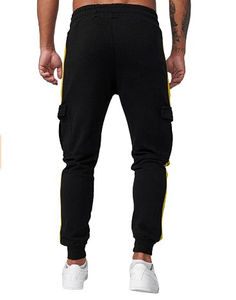 Pantalones de chándal de algodón 100% de alta calidad para hombre, pantalón informal ligero de gran tamaño con parte superior de lana con patrón recto de cintura media - Product Image 4
