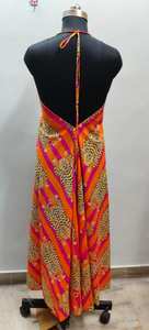 <b>Indian</b> handmade cotton makdi jaal long <b>dress</b> personalised bride wedding <b>dress</b> gift animal <b>printed</b> <b>dress</b> gift for her on sale - Product Image 2