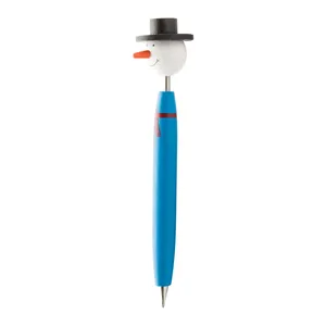 Penna Promozionale Personalizzata a Forma di Pupazzo di Neve in Legno GTE - Product Image 1