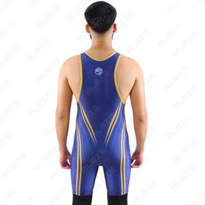 Venta al por mayor sublimada camiseta de lucha diseño personalizado trajes de lucha levantamiento de pesas entrenamiento de poder hombres lucha camisetas - Product Image 2