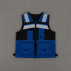 Chaleco de Seguridad de Algodón Transpirable, Impermeable y Reflectante de Alta Visibilidad para Escenarios de Trabajo de Construcción e Industrial - Product Image 1