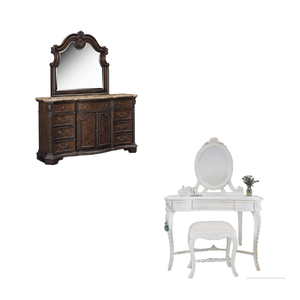 Simple Light Luxury Dormitorio Tocador Gabinete de almacenamiento Tocador Chica Mesa de maquillaje con espejo - Product Image 3