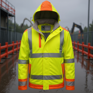 Veste Softshell Imperméable Haute Visibilité Rickmer ELYSEE Jaune/Orange avec Visibilité Améliorée - Product Image 3