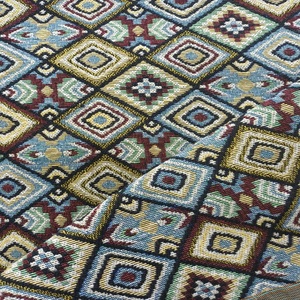 Sac d'école multicolore à motif jacquard épais et respirant pour enfants Tissu poly coton teint en fil Technique Warp - Product Image 4