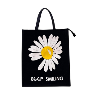 ถุงช้อปปิ้งผ้าปอกระเจาพร้อมหูหิ้วบุผ้าฝ้ายย้อมสีพิมพ์ลายได้ตามต้องการเป็นมิตรต่อสิ่งแวดล้อม - Product Image 1