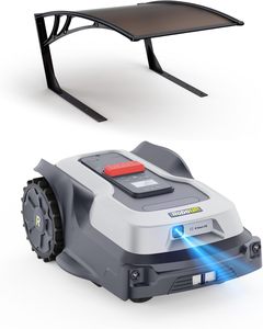 Nouvelle tondeuse à gazon robotisée i105E+Garage, sans câble de délimitation, portée 500m, max. Robot tondeuse 600m, RTK+Vision, cartographie automobile par IA - Product Image 1