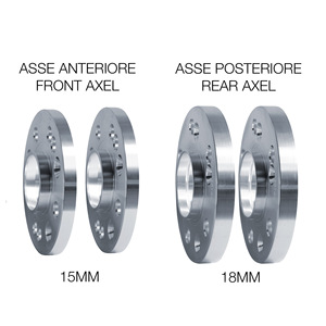 Kit distanziali ruota 2X15mm + 2X18mm con bulloni - Product Image 2