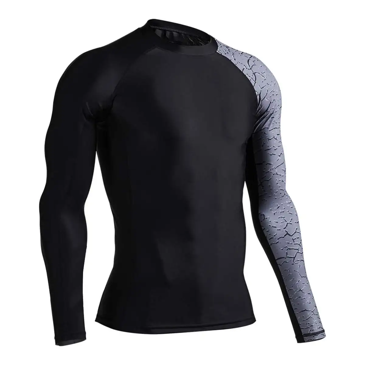 Rash Guard personnalisé en polyester imprimé par sublimation pour hommes fabriqué par Star Figure Enterprises (vérifié par PayPal)