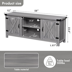 Home Office <strong>TV</strong> Cabinet with Integrated <strong>Desk</strong> and Cord Organization for Remote Work Entertainment Combo <strong>TV</strong> <strong>Stands</strong> - Product Image 3