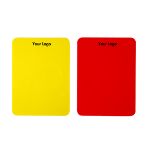 Taille officielle de la carte d'arbitre de football de pénalité désignée Équipement d'entraînement rouge et jaune pour les matchs - Product Image 4