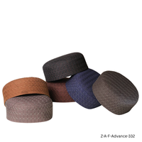 Supplier Grosir Topi Kufi Bordir Custom Islami untuk Pria, Topi Muslim Namaz Premium, Taqiyah