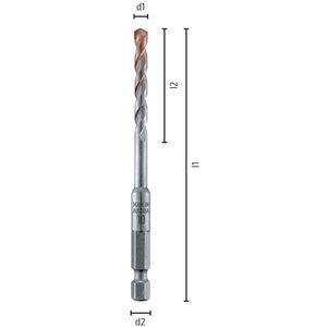 Broca para Tejas ALPEN de 4 mm, Longitud Total 100 mm, para Mampostería y Hormigón - Product Image 5