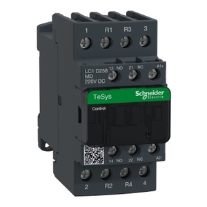 Contattore SCHNEIDER ELECTRIC LC1D258MD TeSys D 4P (2 NO + 2 NC) AC-1 <= 440 V 40 A con bobina 220 V DC - Product Image 1