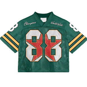 Camiseta clásica de fútbol americano personalizada de los últimos fabricantes 2025, camiseta de equipo de fútbol callejero con sublimación de malla transpirable - Product Image 2