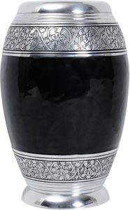 Urna Funeraria Negra Premium para Cenizas Humanas Adultas, Diseño Moderno, Urna Conmemorativa Hecha a Mano - Product Image 3