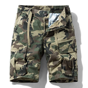 Pantalones Cortos Tácticos Cargo para Hombre 2026, Diseño de Camuflaje, Cintura Media, Cierre de Cremallera, Diseño de Parches, Casuales, para Exteriores, Antiarrugas, 100% Algodón, Talla Grande - Product Image 1