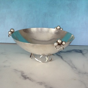 Bol de service en laiton au design de luxe pour la maison hôtel restaurants table et vaisselle couleur argent forme ronde bols de service alimentaire - Product Image 1