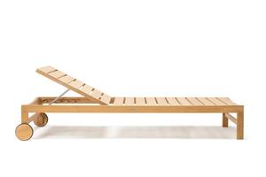 เก้าอี้ไม้สักธรรมชาติสำหรับโรงแรมเก้าอี้พักผ่อนกลางแจ้งทันสมัยเก้าอี้อาบแดดเบาะเฟอร์นิเจอร์สำหรับสวนวิลล่าห้องนอนห้องนั่งเล่น - Product Image 6