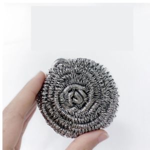 Lot de 4 tampons à récurer en spirale en acier inoxydable Casalina Inox de marque privée pour le nettoyage de la cuisine - Product Image 6