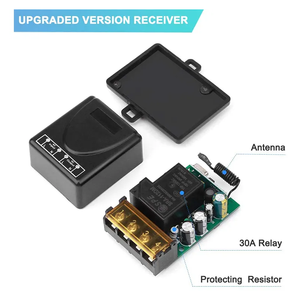 Ac 110V 220V 1CH 433Mhz/<span class=keywords><strong>315Mhz</strong></span> không dây điều khiển từ xa chuyển 30A công suất cao tiếp sức cho Máy bơm nước ánh sáng bóng đèn - Product Image 2