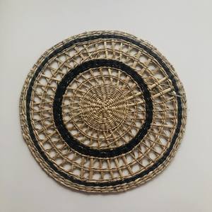 แผ่นรองจานถักจากฟางธรรมชาติ ขนาด 36 ซม. สำหรับตกแต่งโต๊ะอาหาร ของตกแต่งงานแต่งงานบนโต๊ะอาหารจากธรรมชาติ ปี 2024 - Product Image 5