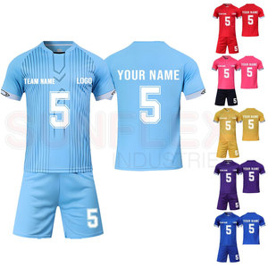 ชุดฝึกซ้อมฟุตบอลแขนสั้นแบบแห้งเร็ว ระบายอากาศได้ดี น้ำหนักเบา ผลิตตามแบบ OEM ดีไซน์เองได้ ผลิตจากโพลีเอสเตอร์ 100% ขายส่ง - Product Image 4