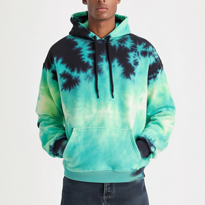 Sudadera con Capucha Tie Dye de Primera Calidad para Hombre, Ropa de Invierno Básica, Mezcla de Algodón, Cómoda, Mangas Completas, Sudaderas con Capucha Tie Dye para Adultos - Product Image 4