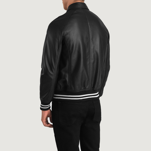 Style universitaire de type lettreman |   Veste de baseball pour hommes Veste universitaire tendance - Product Image 1