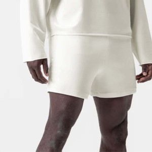 Pantalones cortos con cordón cómodos para hombres-Ropa casual con cintura elástica y diseño elegante - Product Image 6