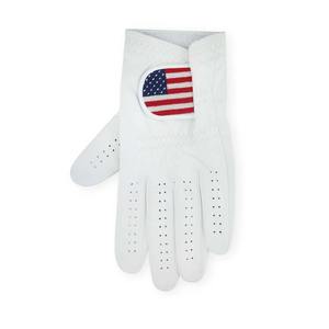 Cabretta gants de golf anti-rétrécissement respirant en cuir confortable grand drapeau américain technologie de point d'aiguille doigts extensibles - Product Image 4