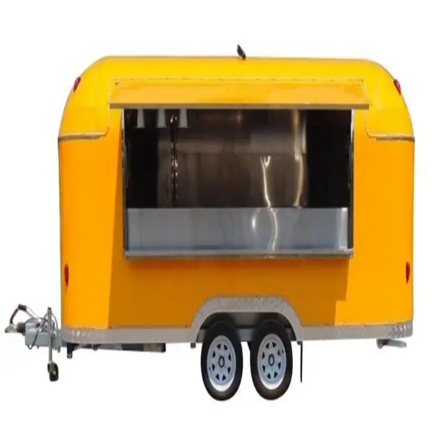 Venda quente Trailer de comida totalmente equipado restaurante móvel fast food trailer caminhão pizza sorvete carrinho de comida