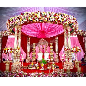 Cérémonie de mariage tamoule Fibre Double Pilier Mandapam Mughal Style Mariage FRP Mandap Unique Haveli Bollywood Mariage Mandap USA - Product Image 1