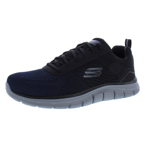 Skechers-Zapatillas de deporte retro para hombre, color azul marino/negro - Product Image 1