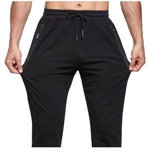 Pantalon de survêtement léger en molleton de coton pour homme Jooger – Design uni personnalisé, tenue de fitness, taille mi-haute, style décontracté, séchage rapide, cordon de serrage - Product Image 3