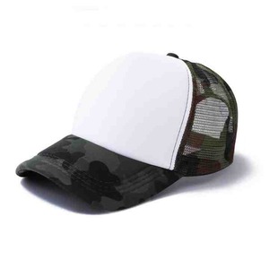 Logo de camouflage personnalisé en mousse 5 panneaux couleur camouflage casquette de baseball en maille casquette de camionneur polyester/coton - Product Image 5