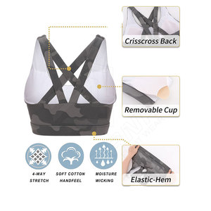 Sujetador Deportivo Personalizado de Talla Grande, Ligero, Transpirable, con Soporte Alto y Escote Profundo en V para Mujer, Hecho en Pakistán - Product Image 3