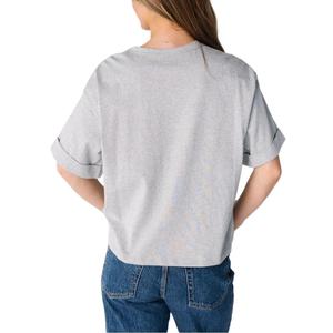 Camisetas informales holgadas de verano para mujer, camisetas 100% de algodón con cuello redondo, camisetas de manga corta de Color sólido, Material de Jersey suave - Product Image 5