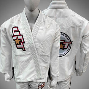 Vente en gros BJJ Gi Blanc Jiu Jitsu Kimono Kimono De Jiu Jitsu Perle Armure Or Jiu Jitsu Gi Personnalisé Uniforme BJJ Gear Kimono - Product Image 1