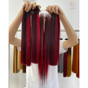 ผมต่อเวียดนามแท้ เกรด Remy แบบ Double Drawn  แบบ Raw Bundles ผมตรงธรรมชาติ คุณภาพสูง 100 กรัม พร้อม Lace Closure - Product Image 5